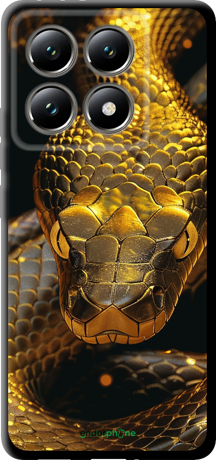 TPU чехол Golden snake для Xiaomi 14T 5G - 6072b-3773 изображение 