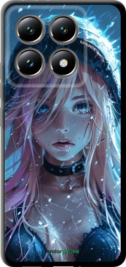 TPU чехол Аниме-дива под дождем для Xiaomi 14T 5G - 6120b-3773 изображение 