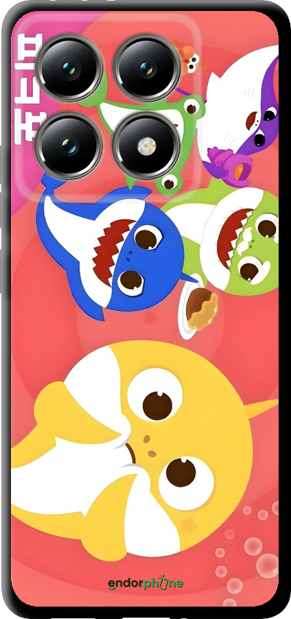 TPU чехол Бейби Шаркс для Xiaomi 14T 5G - 6305b-3773 изображение 