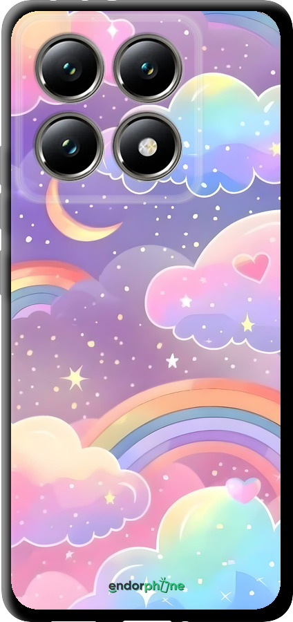 TPU чехол Облака и радуга для Xiaomi 14T 5G - 6312b-3773 изображение 