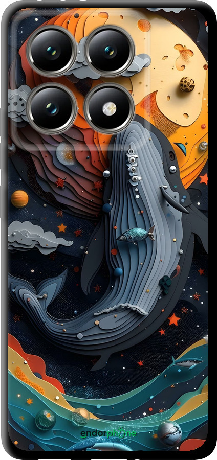 TPU чехол Кит в космосе для Xiaomi 14T 5G - 6328b-3773 изображение 