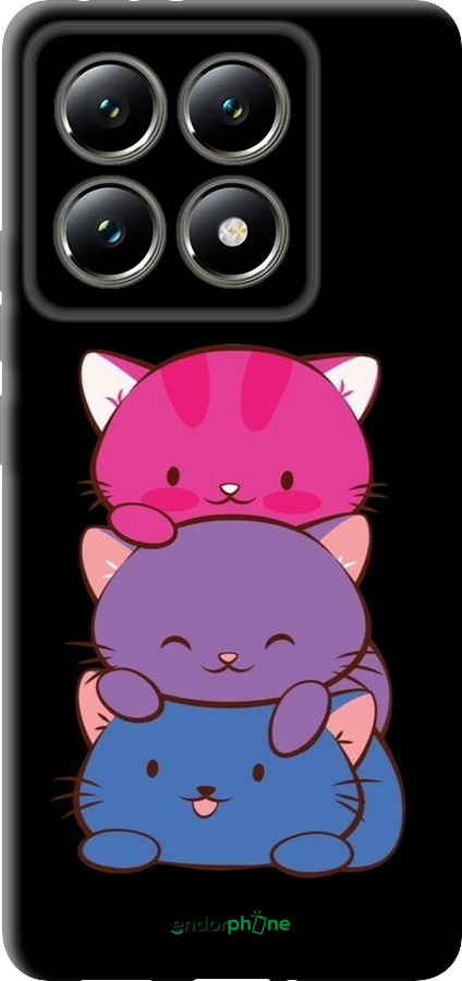 TPU чехол Милые кошки для Xiaomi 14T 5G - 6518b-3773 изображение 