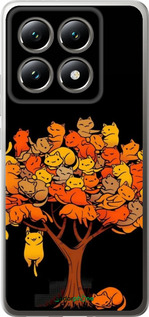 Силіконовий чехол Дерево та котики для Xiaomi 14T 5G - 6516u-3773 изображение 