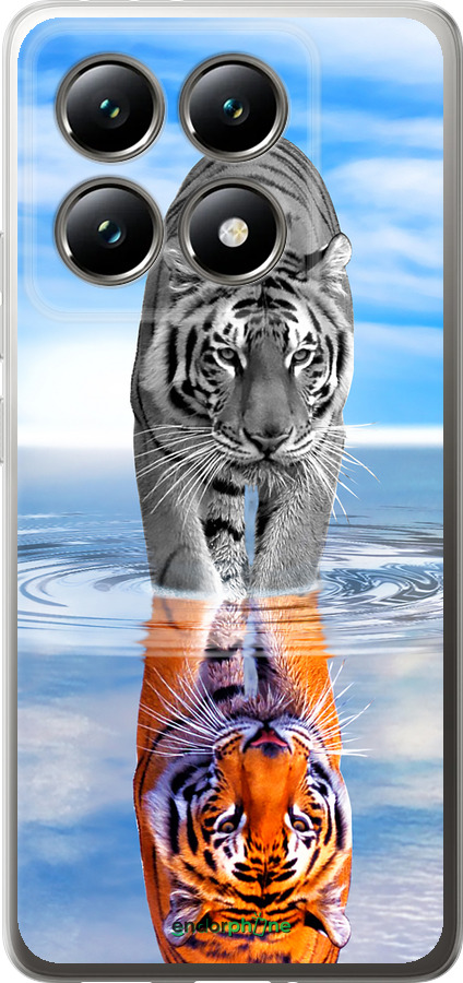 Силиконовый чехол Тигр для Xiaomi 14T 5G - 6016u-3773 изображение 