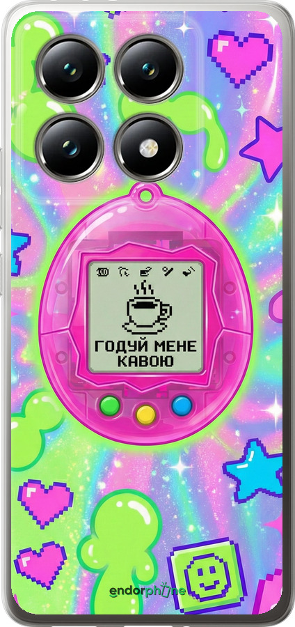 Силиконовый чехол Y2K Aesthetic Retro Pet: Годуй мене кавою для Xiaomi 14T 5G - 6784u-3773 изображение 