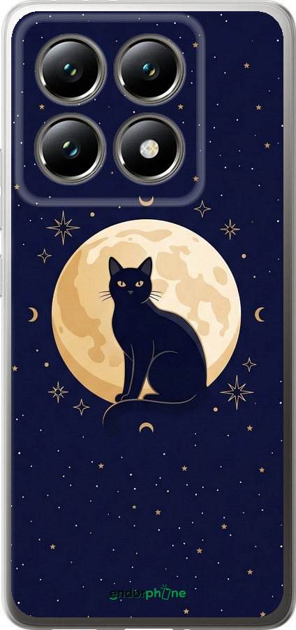Силиконовый чехол Cute Cat Celestial/Witchy для Xiaomi 14T 5G - 6787u-3773 изображение 