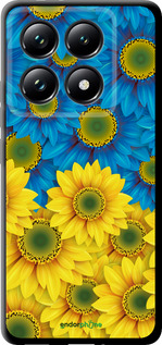 TPU чехол Жовто-блакитні квіти  для Xiaomi 14T Pro - 1048b-3806 изображение 