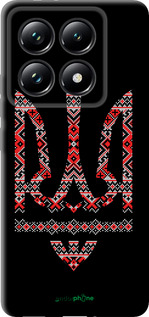 TPU чехол Герб - вышиванка на черном фоне для Xiaomi 14T Pro - 1196b-3806 изображение 
