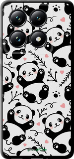 TPU чехол Панди для Xiaomi 14T Pro - 4318b-3806 изображение 
