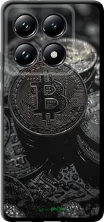 TPU чехол Black Bitcoin для Xiaomi 14T Pro - 6090b-3806 изображение 