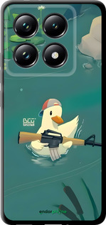 TPU чехол Уточка с автоматом для Xiaomi 14T Pro - 6356b-3806 изображение 