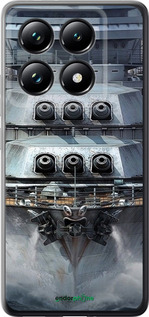 Силиконовый чехол Линкор, world of tanks, wargaming, военный корабль для Xiaomi 14T Pro - 6453u-3806 изображение 