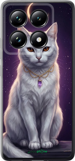 Силиконовый чехол Mystic White Cat Gothic Dark Purple Gold для Xiaomi 14T Pro - 6805u-3806 изображение 