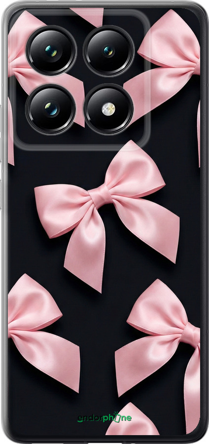 Силиконовый чехол Coquette Ribbons Dark Coquette для Xiaomi 14T Pro - 6767u-3806 изображение 