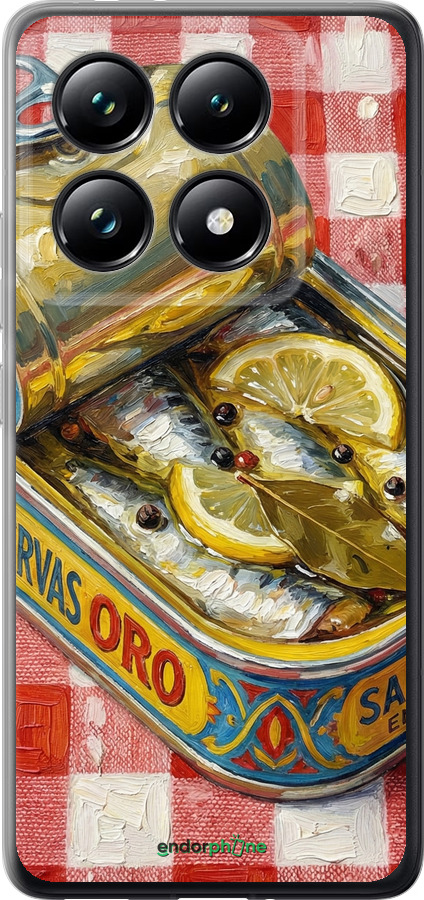 Силиконовый чехол Vintage Sardine Tin Phone для Xiaomi 14T Pro - 6772u-3806 изображение 