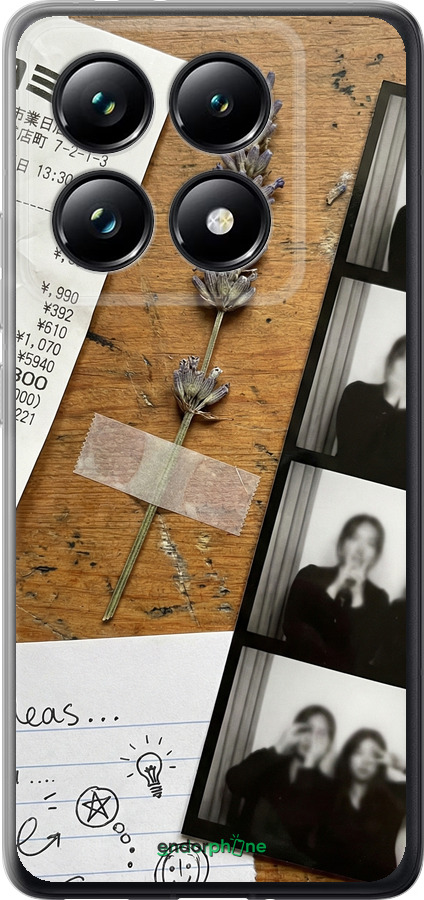 Силиконовый чехол Aesthetic Scrapbook Collage для Xiaomi 14T Pro - 6773u-3806 изображение 