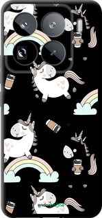 TPU чехол Единорог и кофе для Xiaomi 15 Pro - 4661b-3879 изображение 