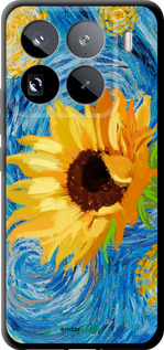 TPU чехол Квіти жовто-блакитні  для Xiaomi 15 Pro - 5308b-3879 изображение 
