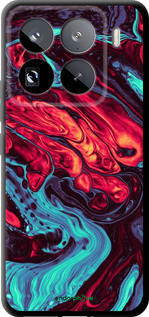 TPU чехол Синяя красная абстакция для Xiaomi 15 Pro - 5339b-3879 изображение 