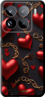 TPU чехол Сердечки для Xiaomi 15 Pro - 5831b-3879 изображение 