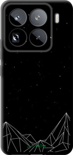 TPU чехол Черно белые абстрактные горы для Xiaomi 15 Pro - 6437b-3879 изображение 