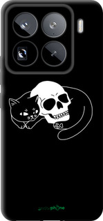 TPU чехол Із зображенням кота та черепа для Xiaomi 15 Pro - 6491b-3879 изображение 