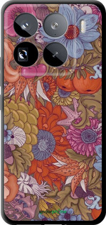 TPU чехол Абстрактные цветы для Xiaomi 15 Pro - 6526b-3879 изображение 