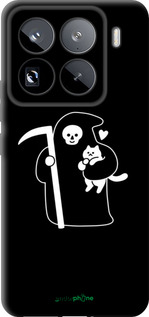 TPU чехол Минималистичный арт: смерть и кошка для Xiaomi 15 Pro - 6529b-3879 изображение 