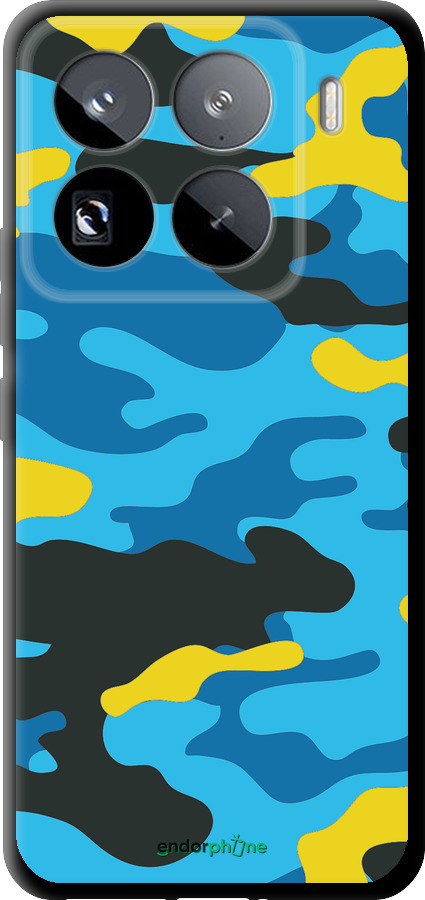 TPU чехол Жовто-блакитний камуфляж для Xiaomi 15 Pro - 1084b-3879 изображение 