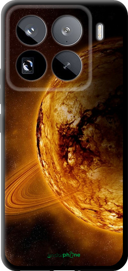 TPU чехол Жёлтый Сатурн для Xiaomi 15 Pro - 170b-3879 изображение 