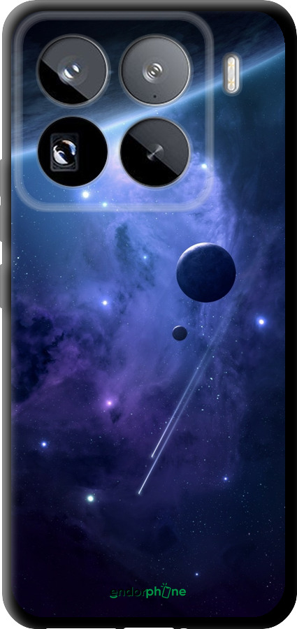TPU чехол Планеты в синем космосе для Xiaomi 15 Pro - 171b-3879 изображение 
