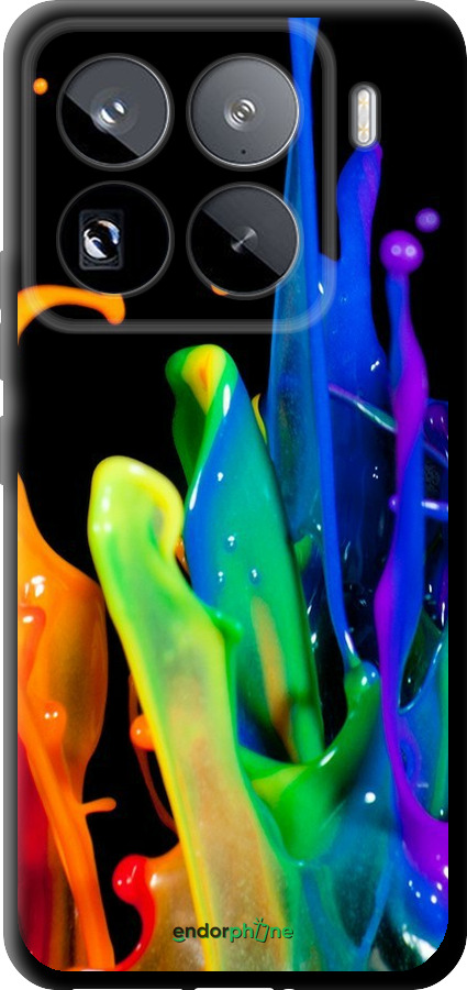 TPU чехол брызги краски для Xiaomi 15 Pro - 3957b-3879 изображение 