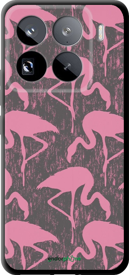 TPU чехол Vintage-Flamingos для Xiaomi 15 Pro - 4171b-3879 изображение 