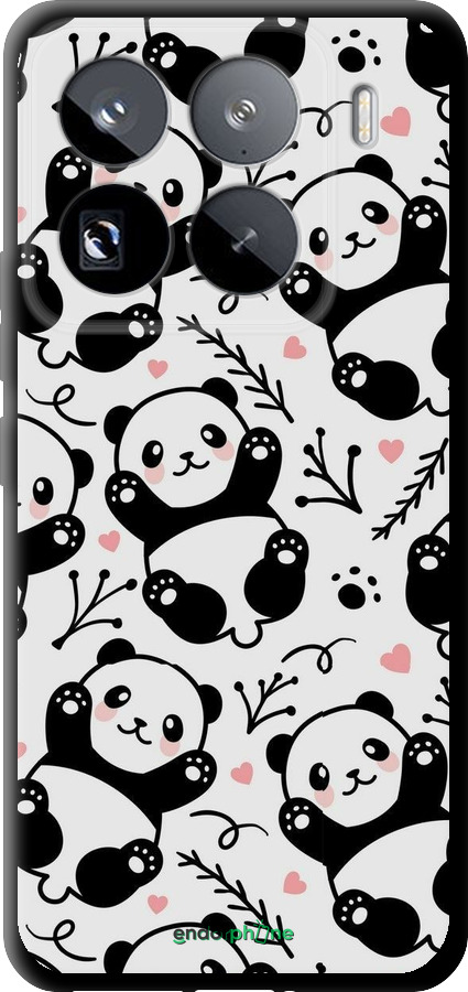 TPU чехол Панды для Xiaomi 15 Pro - 4318b-3879 изображение 