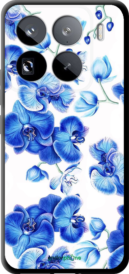 TPU чехол Голубые орхидеи для Xiaomi 15 Pro - 4406b-3879 изображение 