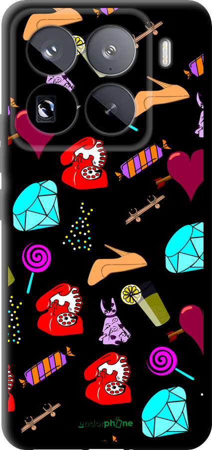 TPU чехол stickers для Xiaomi 15 Pro - 4757b-3879 изображение 