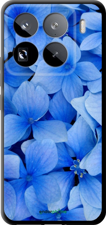 TPU чехол Сині квіти для Xiaomi 15 Pro - 526b-3879 изображение 