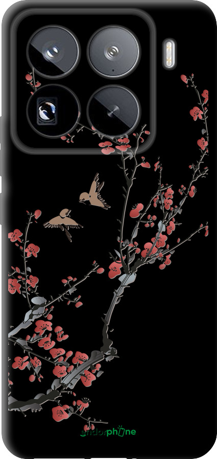 TPU чехол Сакура v2 для Xiaomi 15 Pro - 5538b-3879 изображение 