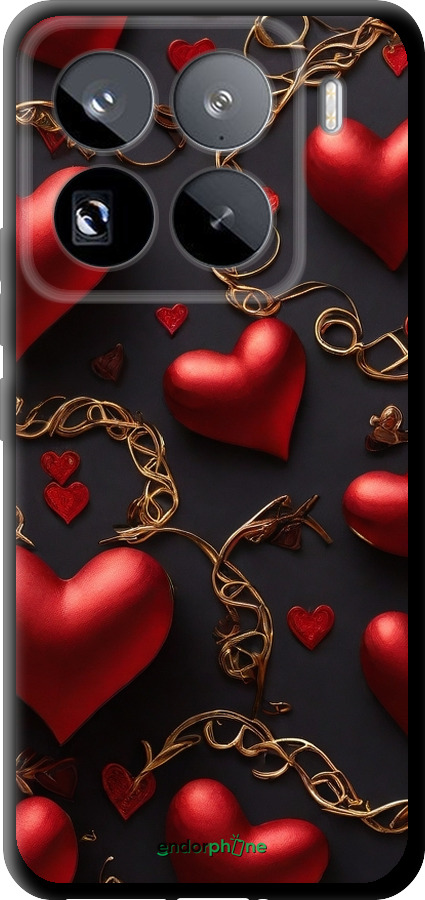 TPU чехол Сердечки для Xiaomi 15 Pro - 5831b-3879 изображение 