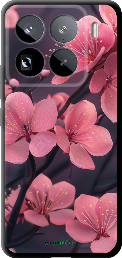 TPU чехол Пурпурная сакура для Xiaomi 15 Pro - 6075b-3879 изображение 