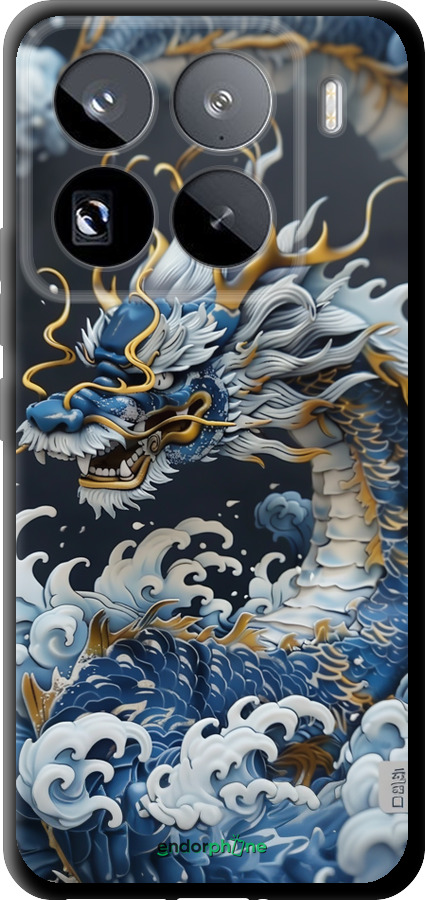TPU чехол Водяной дракон для Xiaomi 15 Pro - 6113b-3879 изображение 