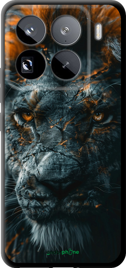 TPU чехол Пламенный лев для Xiaomi 15 Pro - 6153b-3879 изображение 