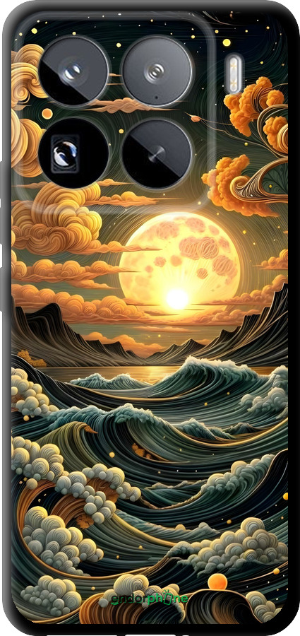 TPU чехол Арт волны для Xiaomi 15 Pro - 6332b-3879 изображение 