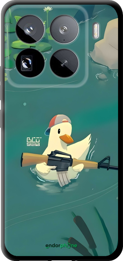 TPU чехол Уточка с автоматом для Xiaomi 15 Pro - 6356b-3879 изображение 