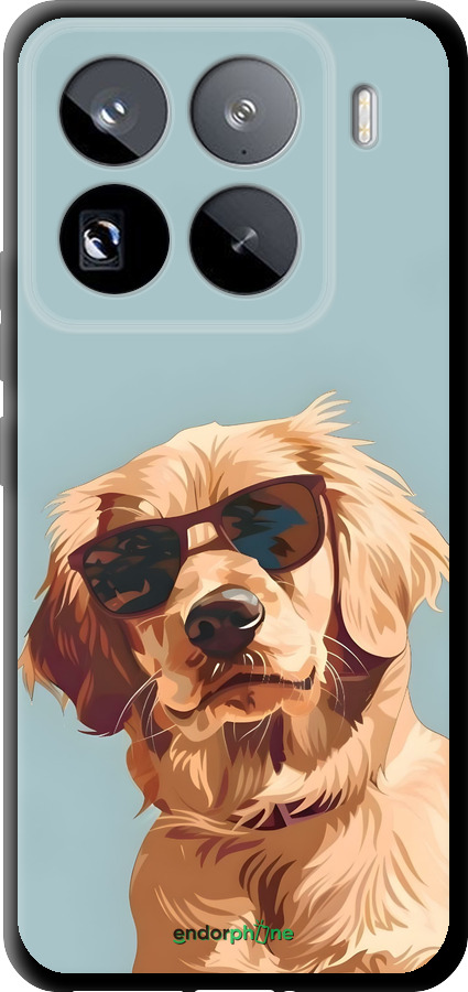 TPU чехол Пес в очках для Xiaomi 15 Pro - 6381b-3879 изображение 