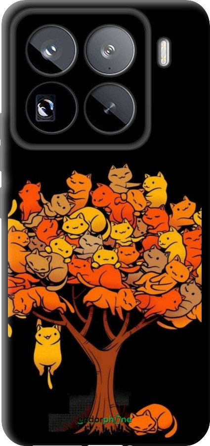 TPU чехол Дерево и котики для Xiaomi 15 Pro - 6516b-3879 изображение 