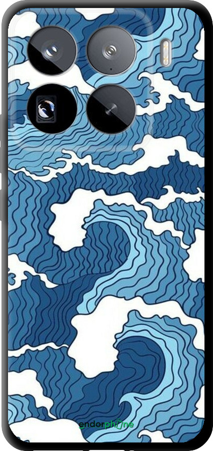 TPU чехол Абстрактний малюнок морських хвиль для Xiaomi 15 Pro - 6538b-3879 изображение 