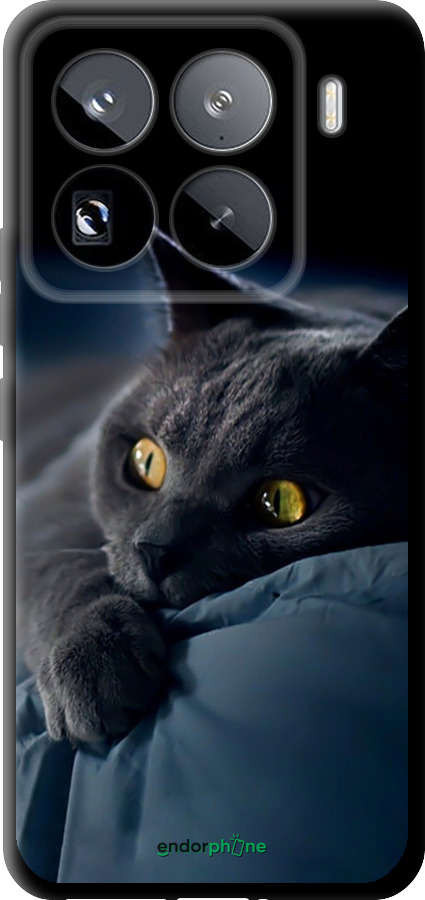 TPU чехол Дымчатый кот для Xiaomi 15 Pro - 825b-3879 изображение 