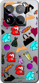 Силіконовий чехол stickers для Xiaomi 15 Pro - 4757u-3879 изображение 