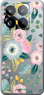 Силіконовий чехол Квіткові шпалери v2 для Xiaomi 15 Pro - 5602u-3879 изображение 